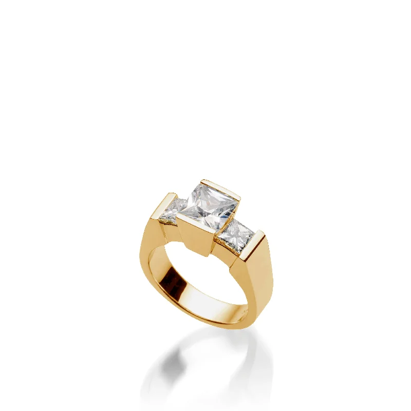 Ventana Yellow Gold Engagement Ring