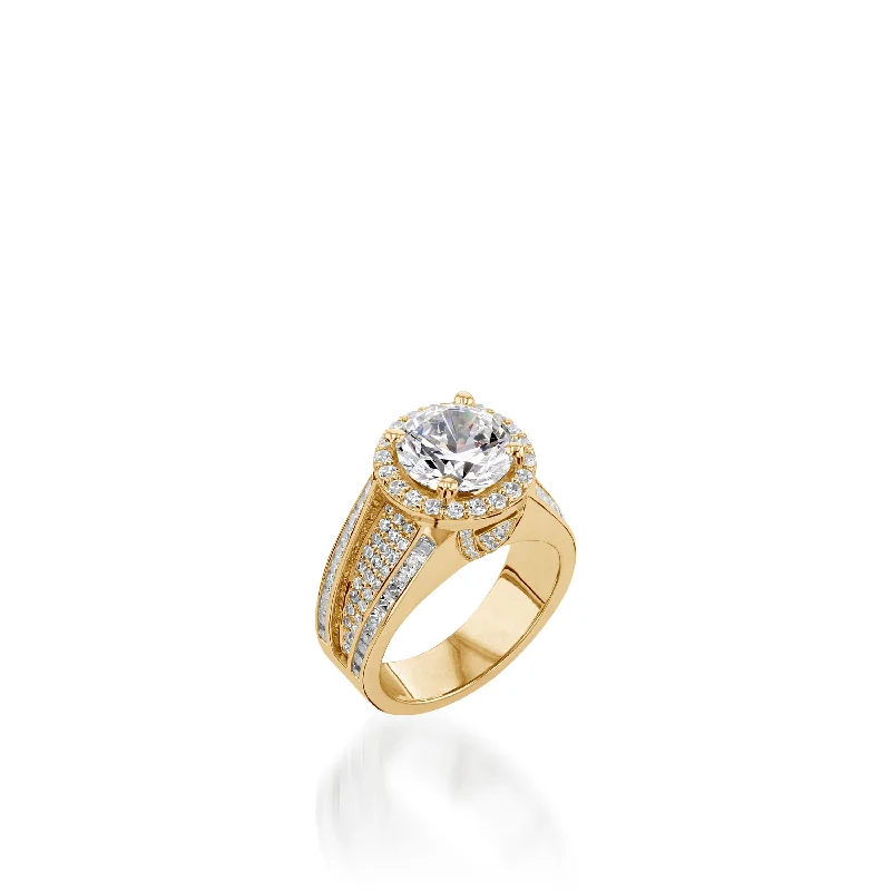 Maya Elite Yellow Gold Diamond Ring