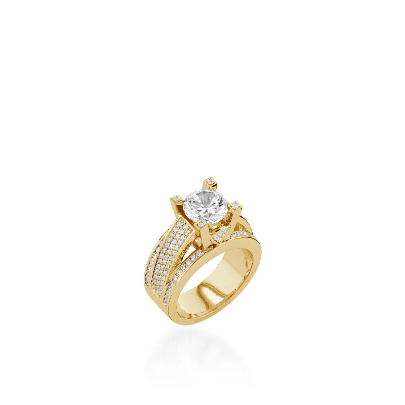 Frida Elite Yellow Gold Diamond Ring