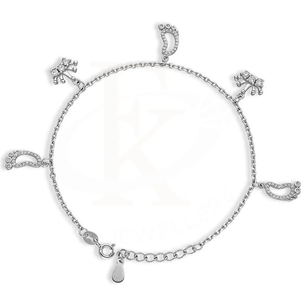 Sterling Silver 925 Hanging Charms Bracelet - FKJBRLSL2634