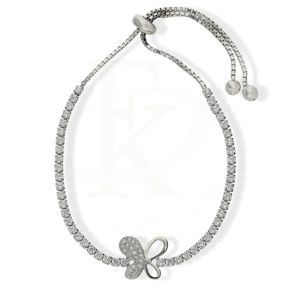 Sterling Silver 925 Butterfly Shaped Bracelet - FKJBRLSL2371