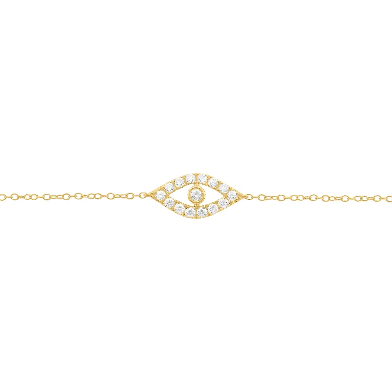 14K GOLD DIAMOND LYLA EYE BRACELET