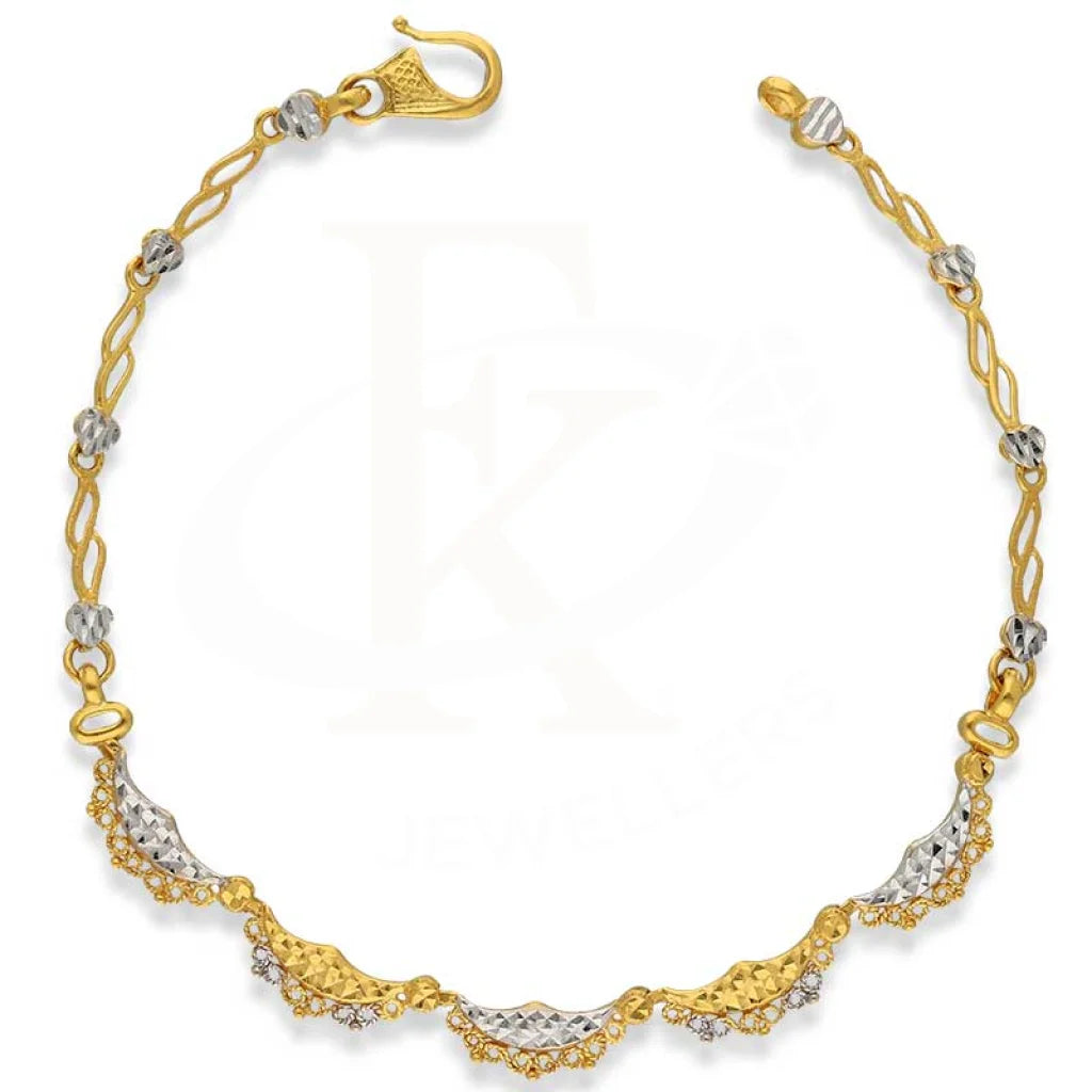 Dual Tone Gold Bracelet 22KT - FKJBRL22K3037