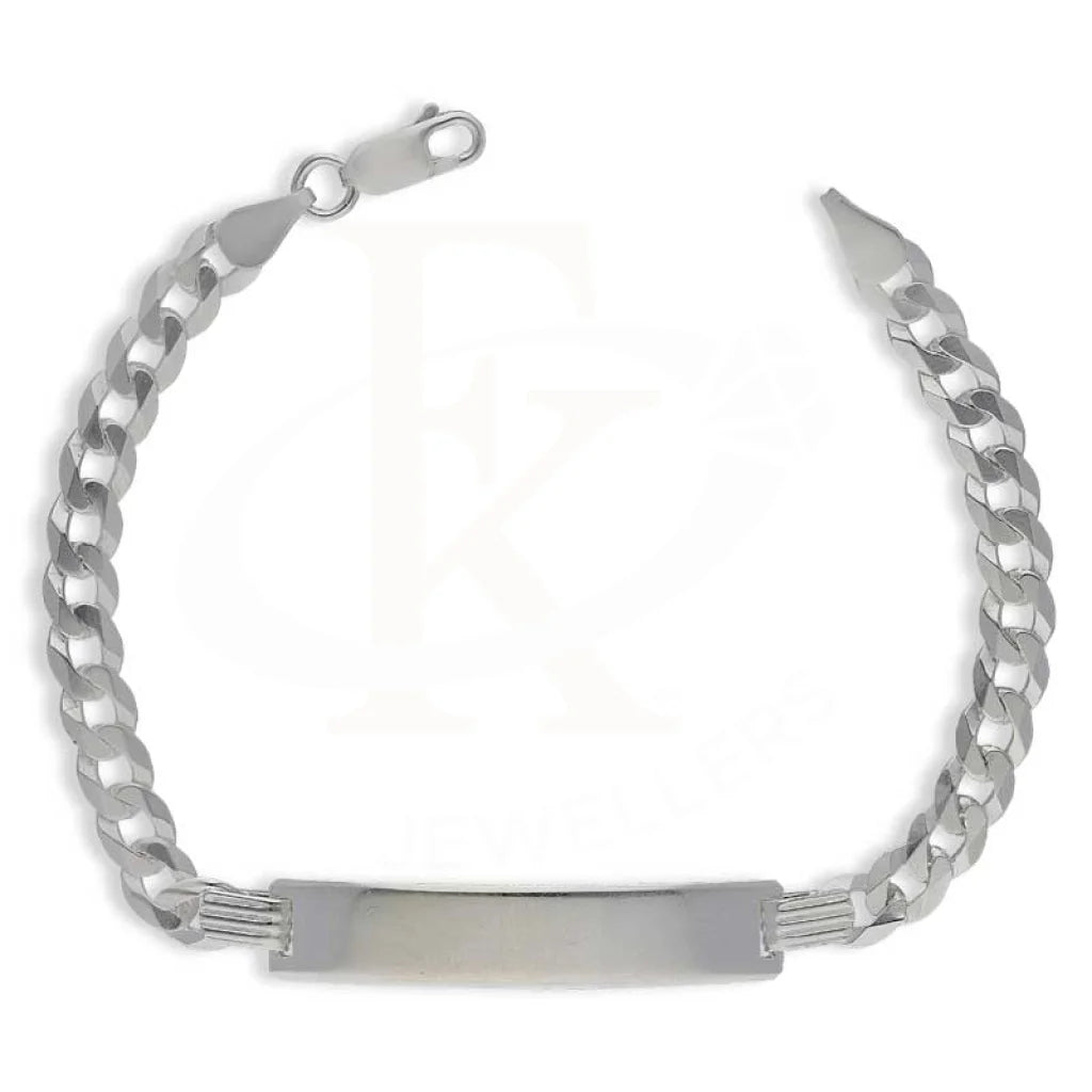 Sterling Silver 925 Men's Curb Bracelet - FKJBRLSL2891