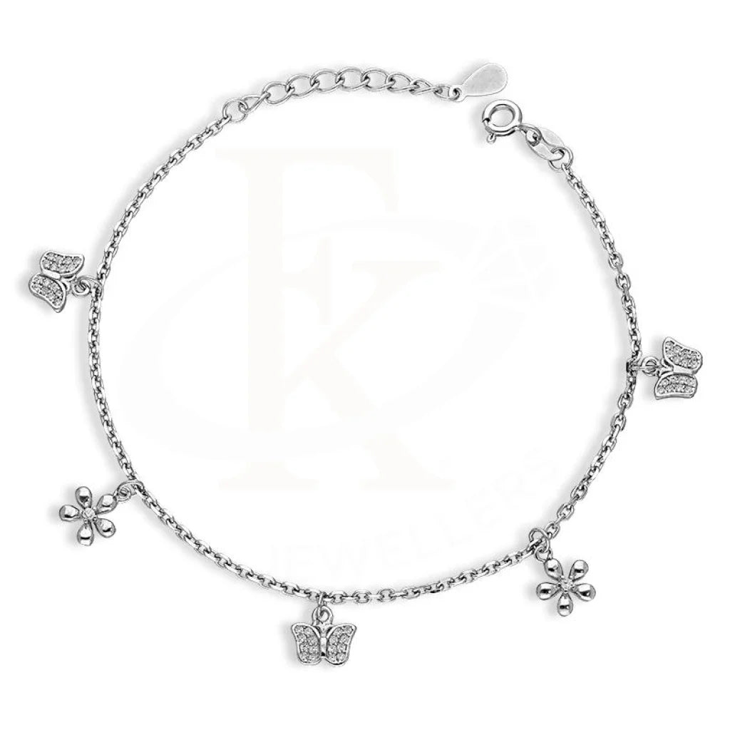 Sterling Silver 925 Hanging Charms Bracelet - FKJBRLSL2607