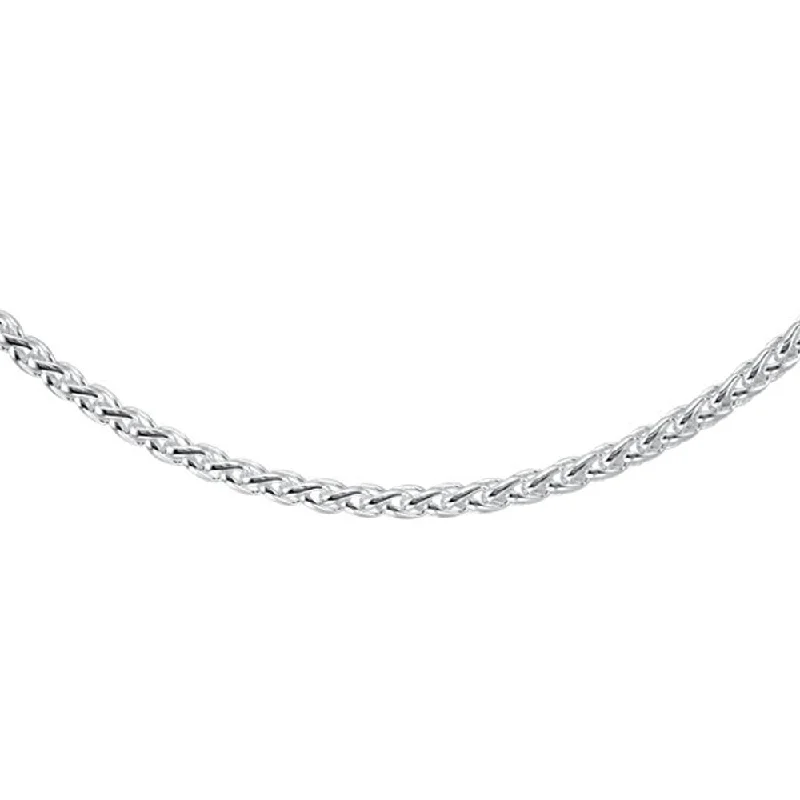 Sterling Silver 6mm Solid Wheat Chain Bracelet, 7 Inch