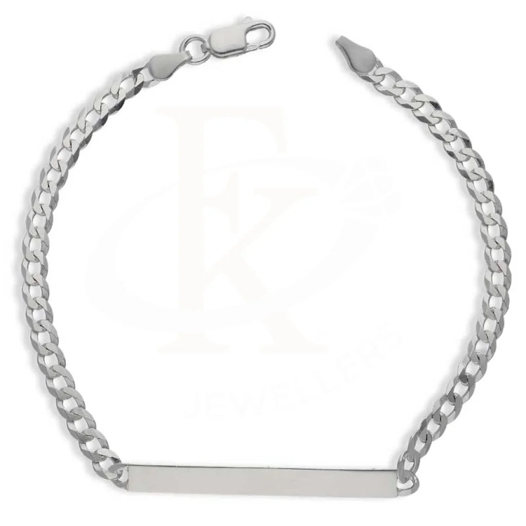 Sterling Silver 925 Men's Curb Bracelet - FKJBRLSL2874