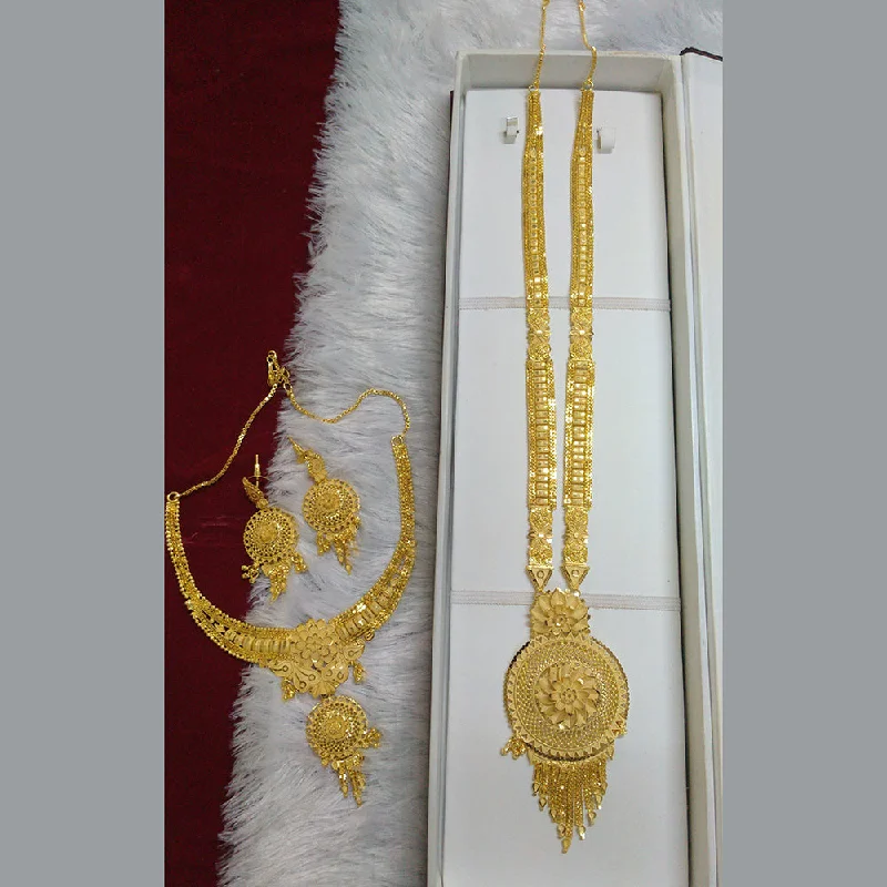 Pari Art Jewellery Forming Long And Short Necklace Set