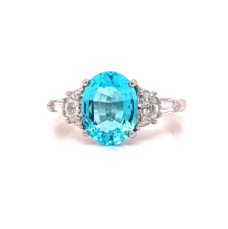 Paraiba Tourmaline & Diamond Ring