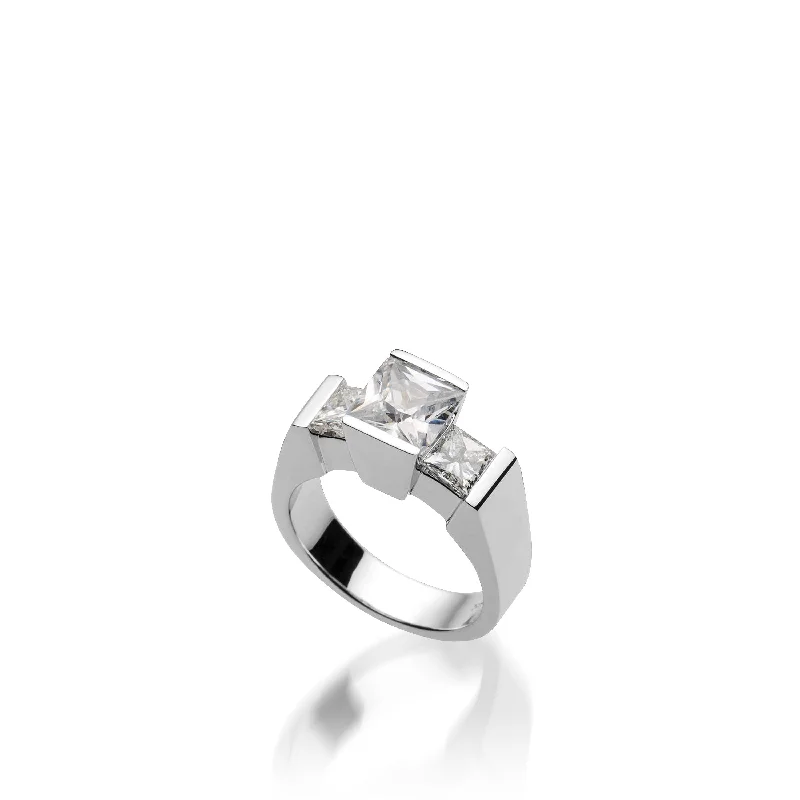 Ventana White Gold Engagement Ring