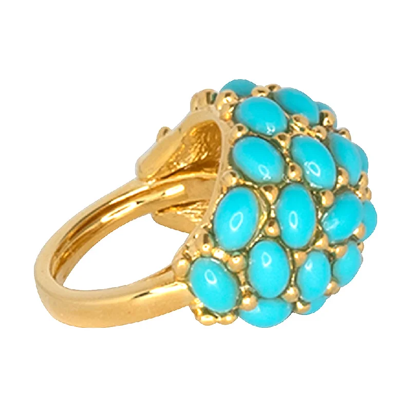 Turquoise Cabochon Dome Ring