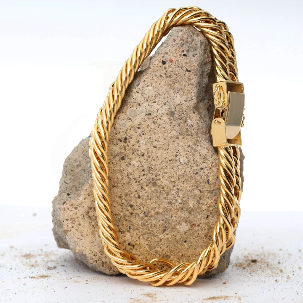 Gold Curb Bracelet 18KT - FKJBRL18K8307