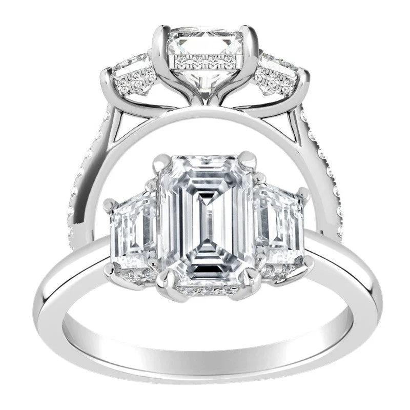 2-1/4ctw Certified Lab Grown Diamond Hidden Halo Engagement Ring