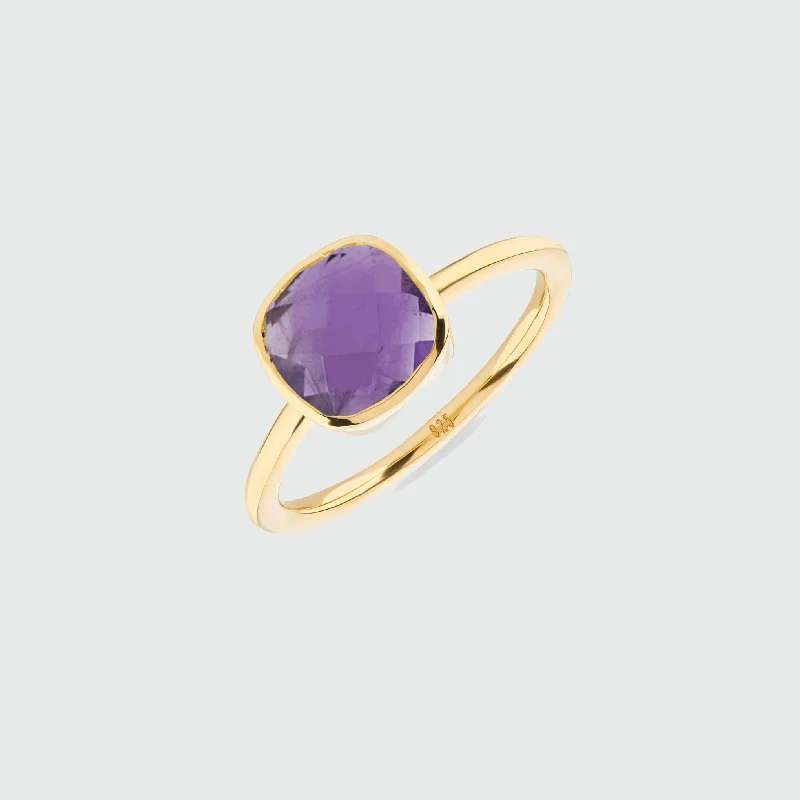 Mondello Amethyst Gold Vermeil Ring