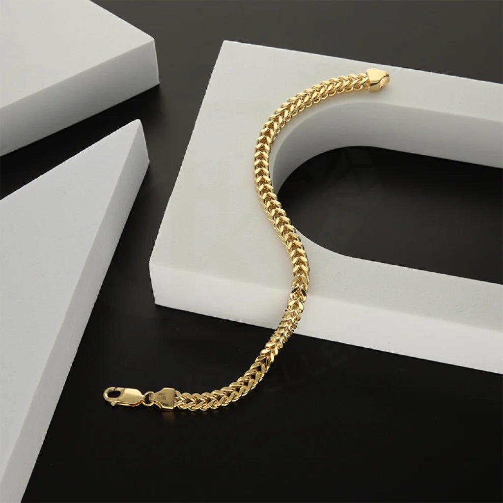 Gold Curb Bracelet 18KT - FKJBRL18K5196