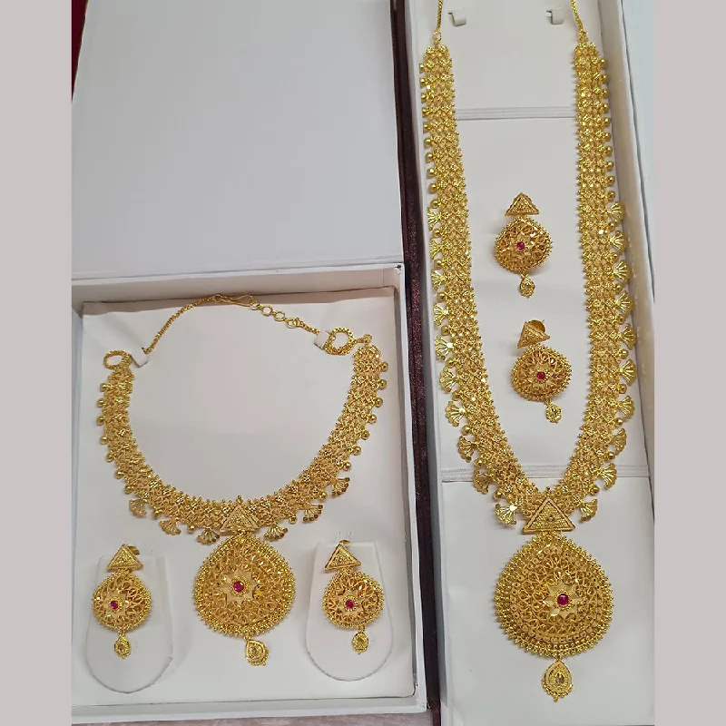 Pari Art Jewellery Forming Double Necklace Set