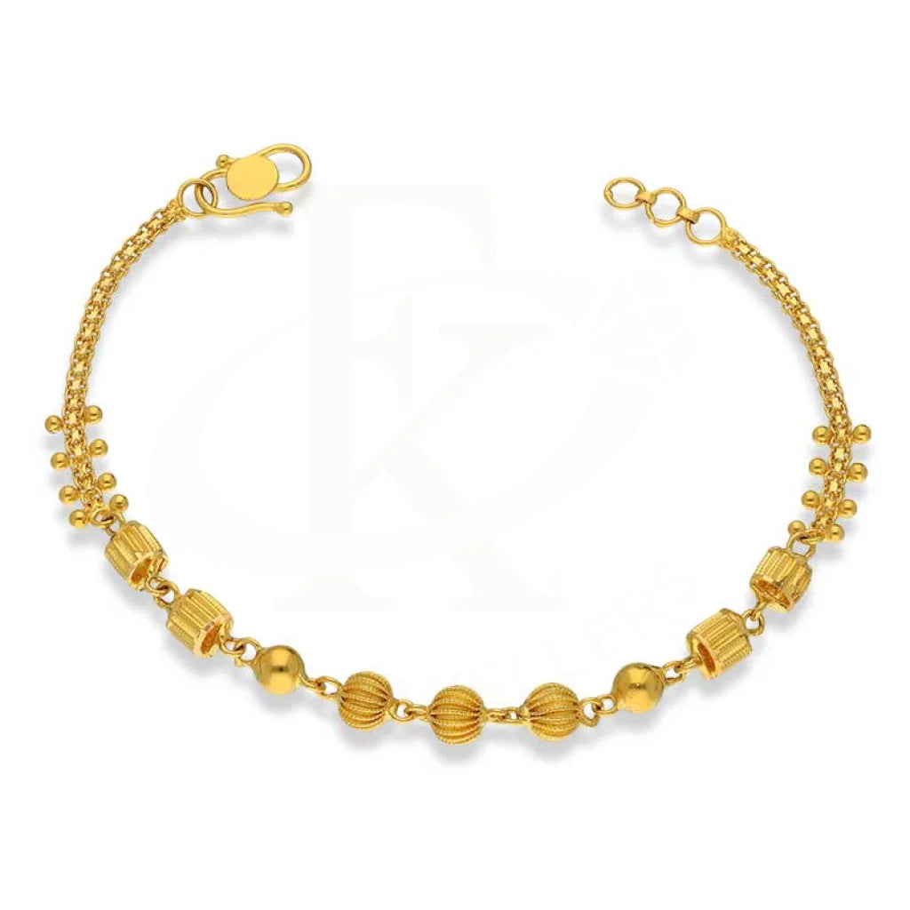 Gold Balls Shaped Bracelet 22KT - FKJBRL22K3032