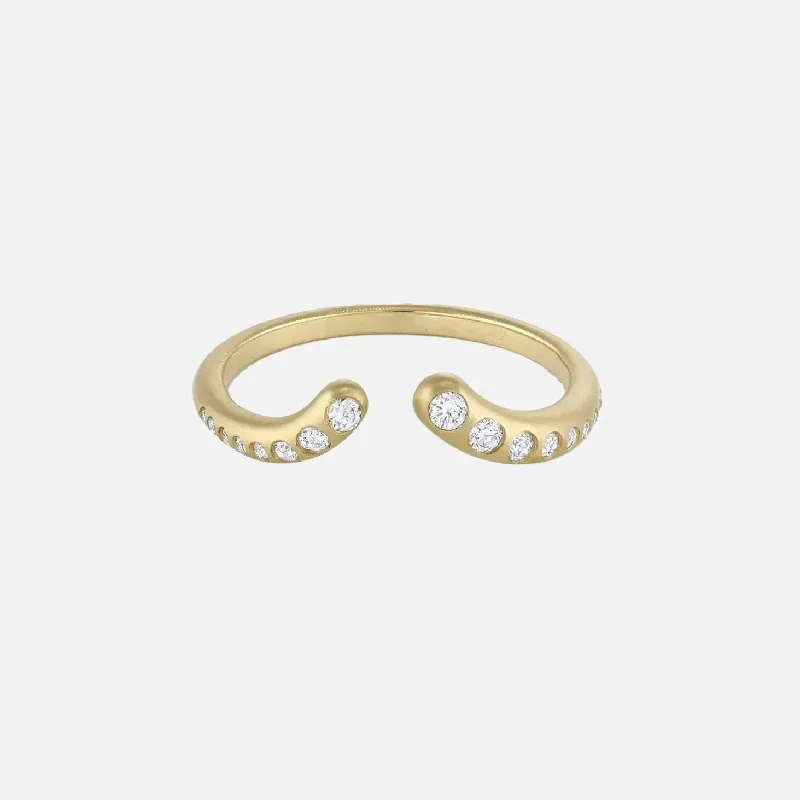 Diamond Nesting Cuff Ring