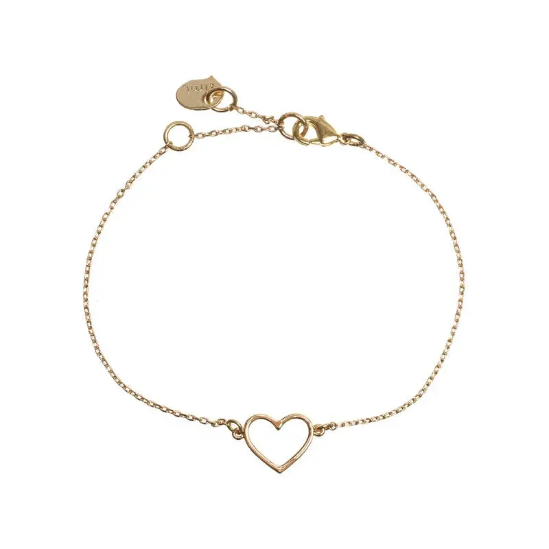 Bracelet Heart Outlined