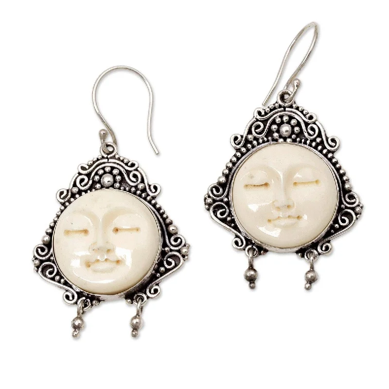 Handmade Sterling Silver 'Moon Princess' Earrings