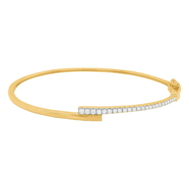 14K GOLD DIAMOND DONNA BANGLE