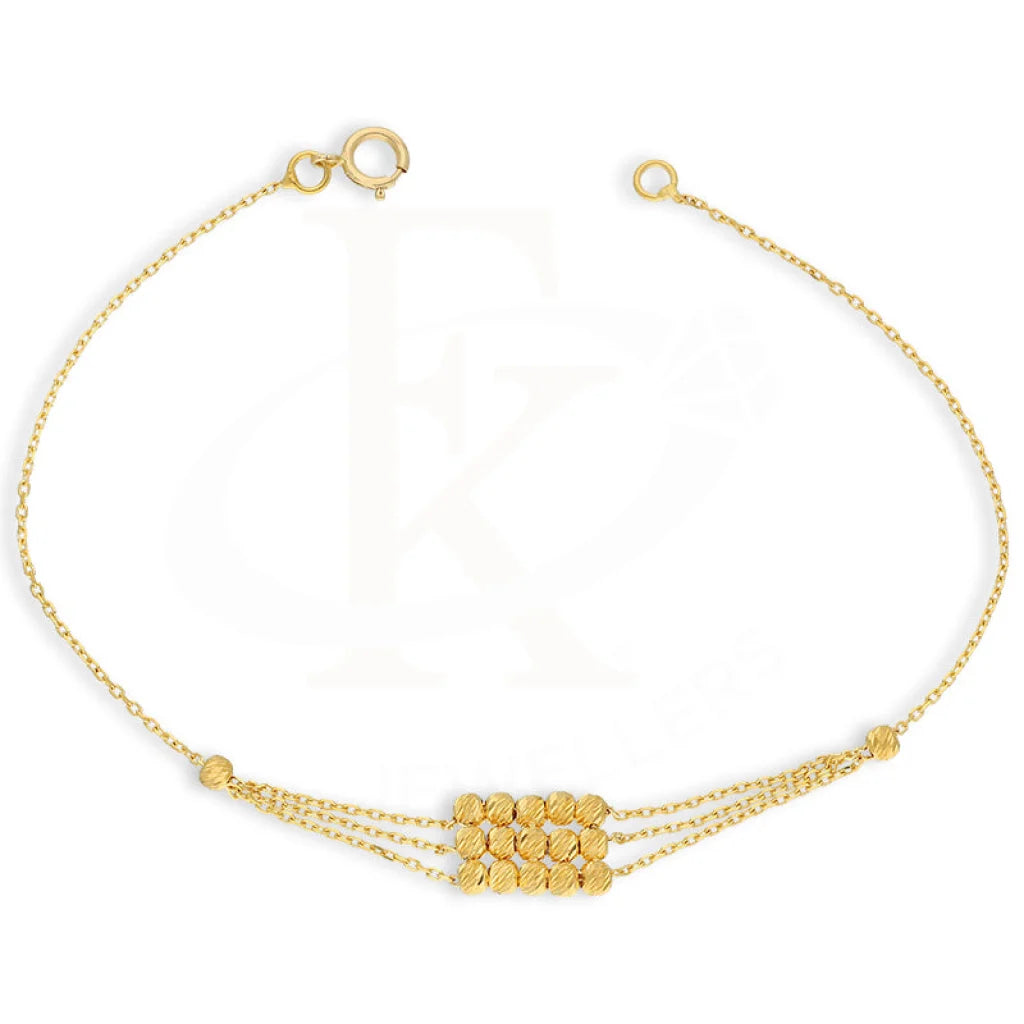 Gold Beads Bracelet 21KT - FKJBRL21KM5097