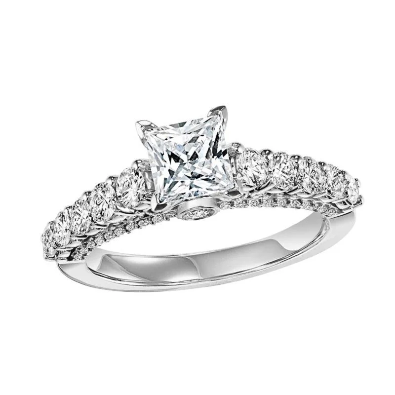 14K White Gold Diamond Engagement Ring 1 ct