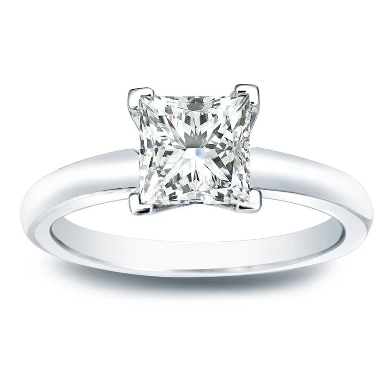 1ct Certified Diamond Solitaire Engagement Ring