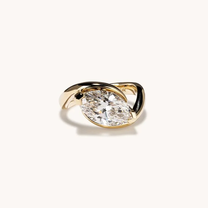 3.02 Marquise Lab Diamond Motion Engagement Ring