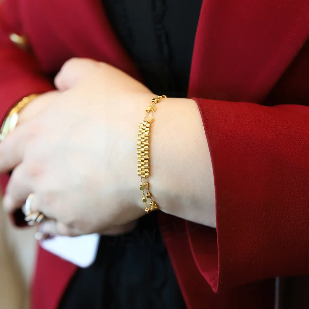 Gold Glam N Glitter Bracelet 21KT - FKJBRL21KM8154