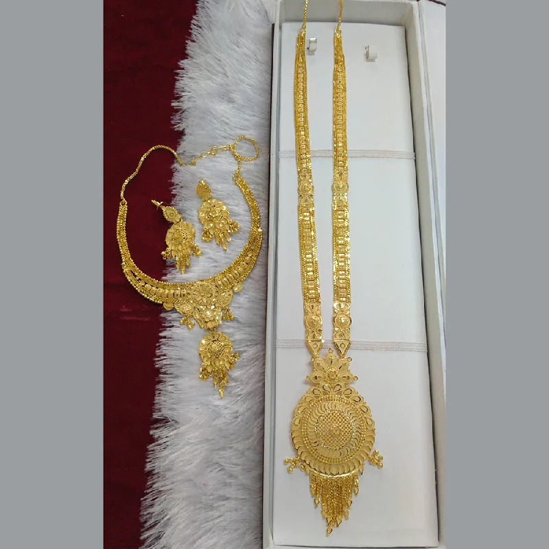 Pari Art Jewellery Forming Long And Short Necklace Set