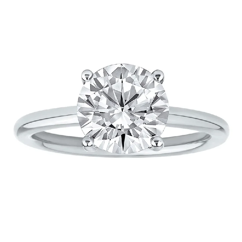 2ct Certified Lab Grown Diamond Solitaire Engagement Ring