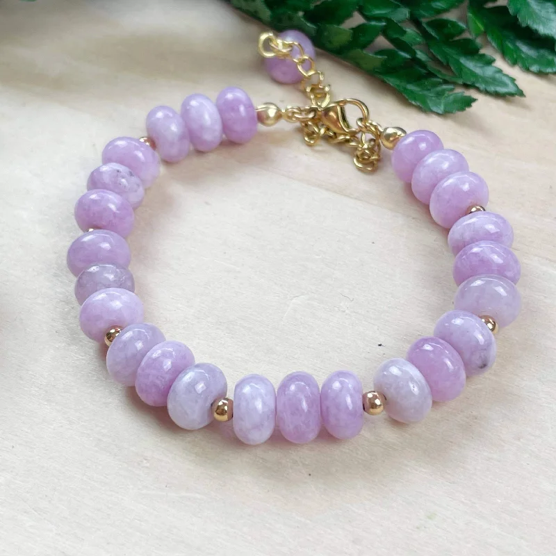 Delicate Angelite Beaded Energy Bracelets