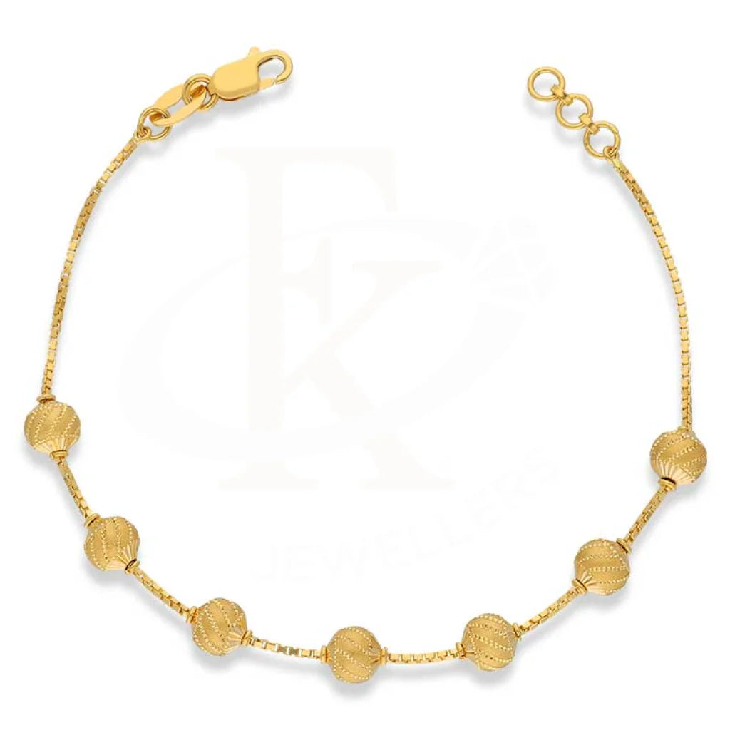 Gold Balls Shaped Bracelet 22KT - FKJBRL22K3007