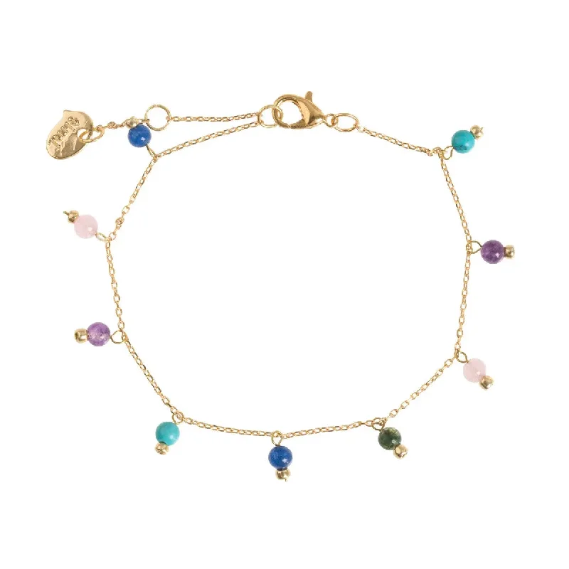 Colorful Precious Stone Bracelet