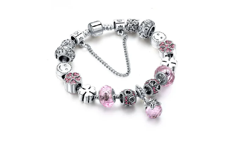 Genuine Murano And Crystal Charm Bracelets