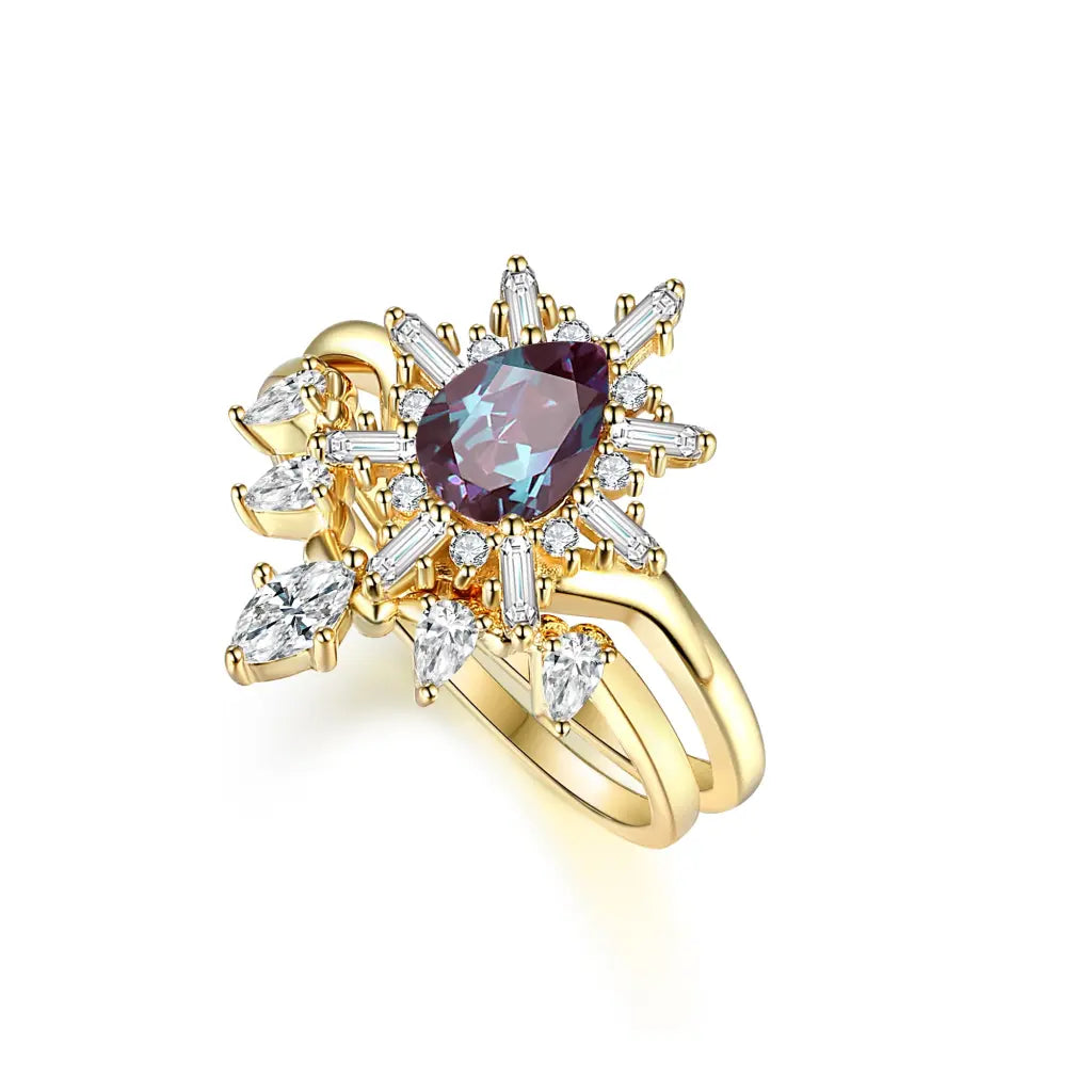 Alice Ring Set - Alexandrite