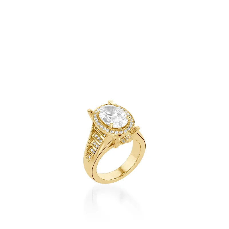 Elizabeth Elite Yellow Gold Diamond Ring