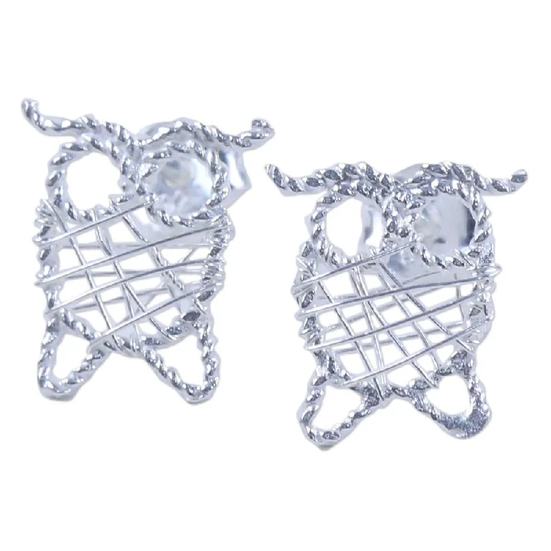 Handmade Sterling Silver Drop Earrings, 'Owl Wrap' (Thailand)