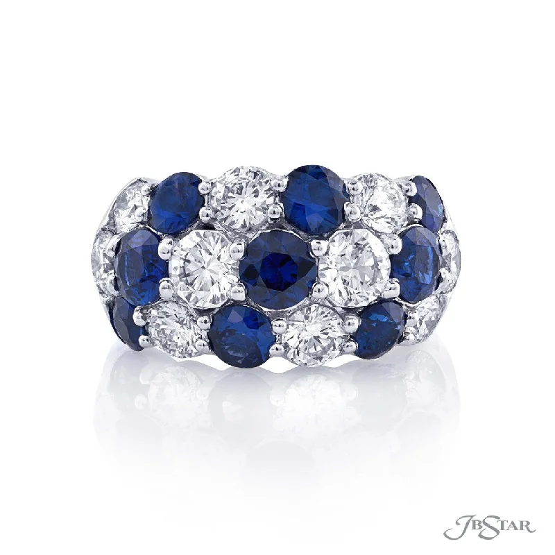 Spectacular sapphire and diamond band