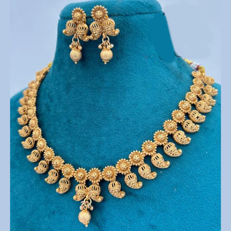 Jewel Addiction Copper Gold Necklace Set