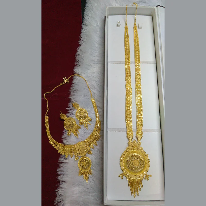 Pari Art Jewellery Forming Long And Short Necklace Set