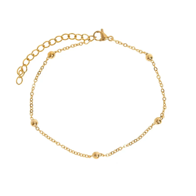 Heather - Bohemic Minimalistic Ball Chain Bracelet Stainless Steel