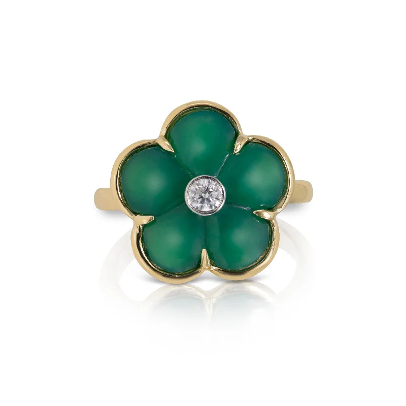 Green Fiore Ring