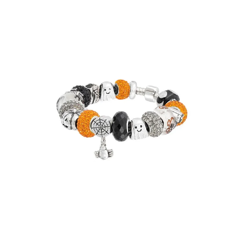 Halloween Themed Crystal Charm Bracelet