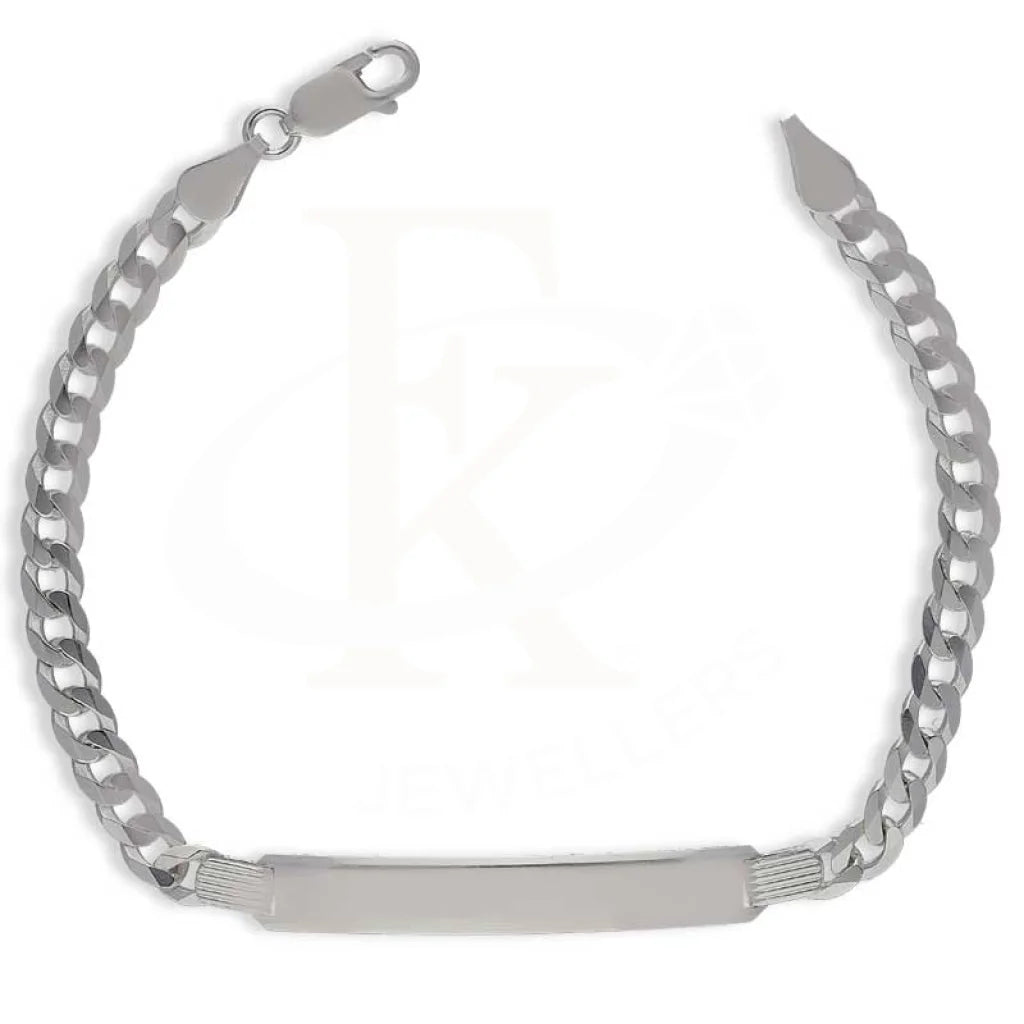 Sterling Silver 925 Men's Curb Bracelet - FKJBRLSL2888