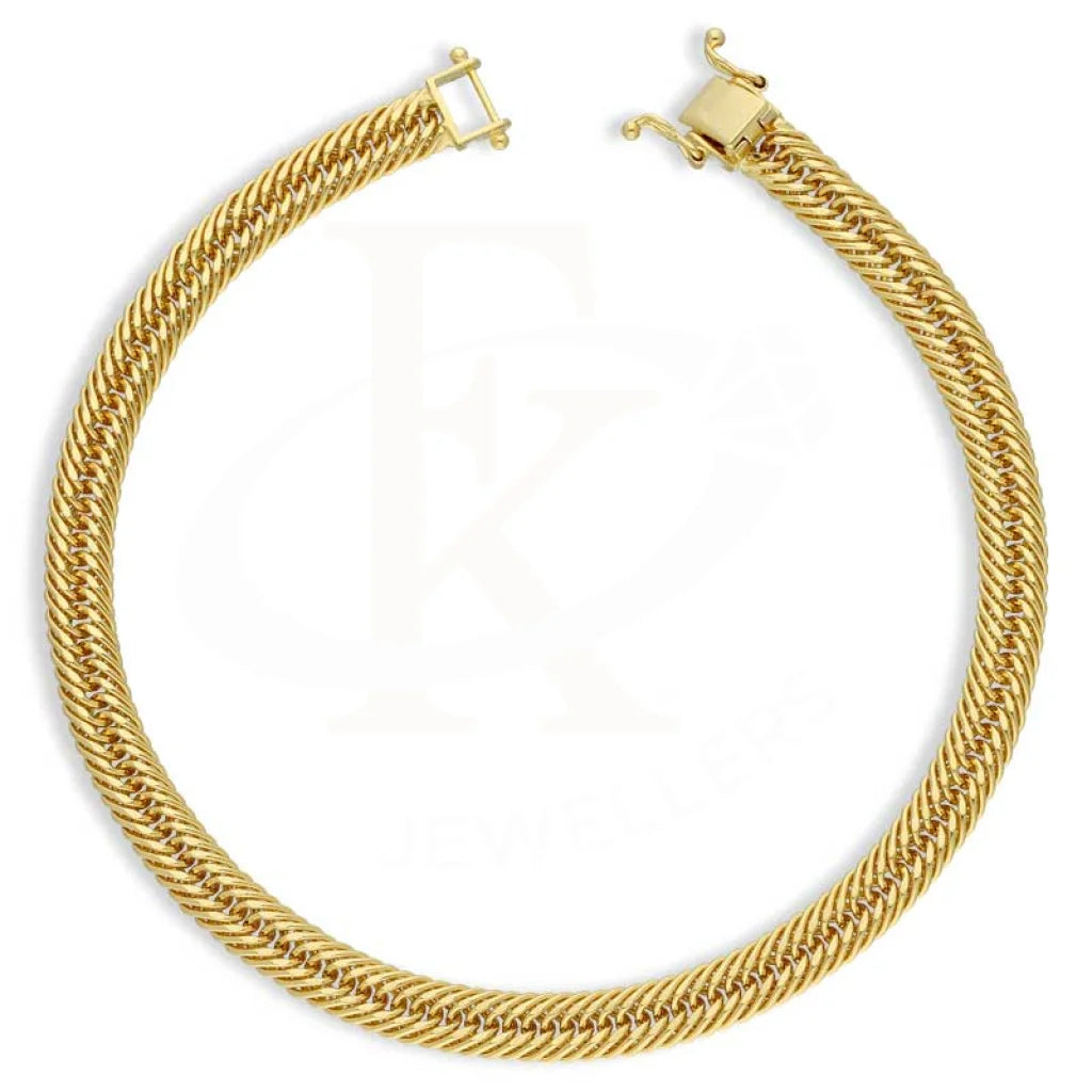 Gold Curb Bracelet 18KT - FKJBRL18K2675