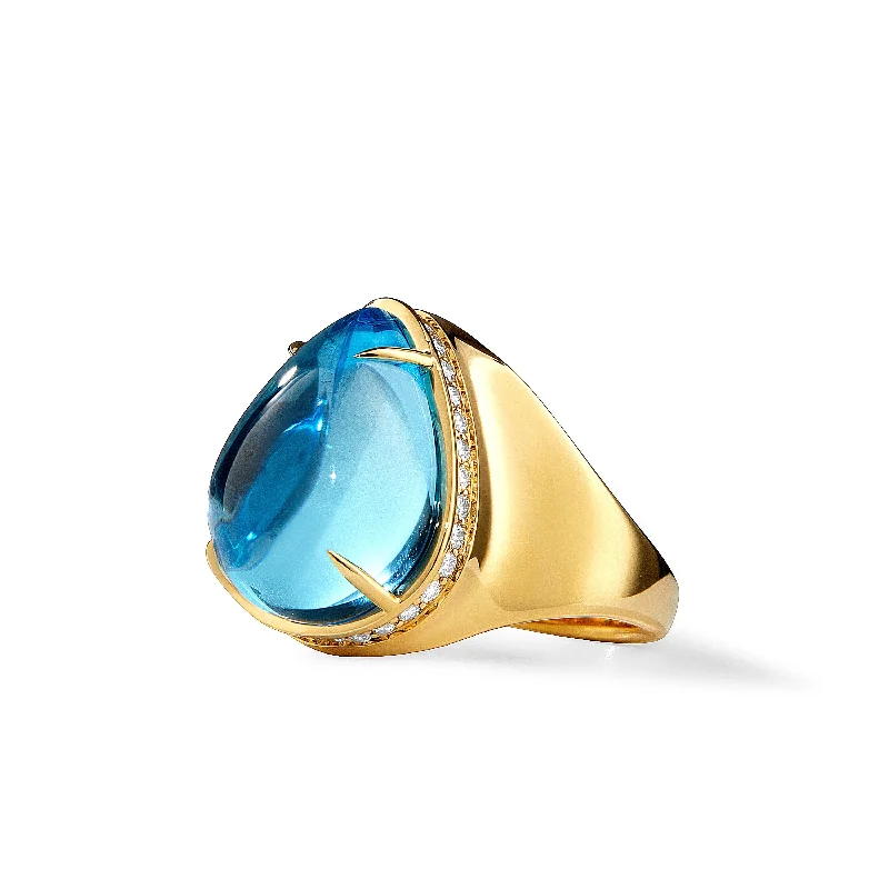 Gemstone Pear Ring