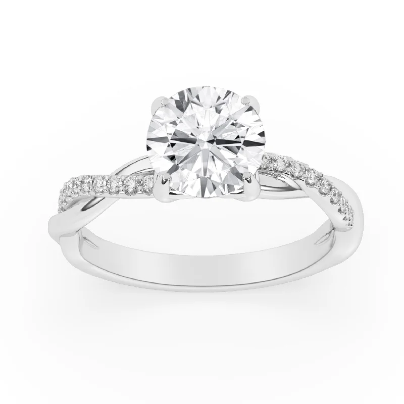 2.15ctw Certified Lab Grown Diamond Engagement Ring