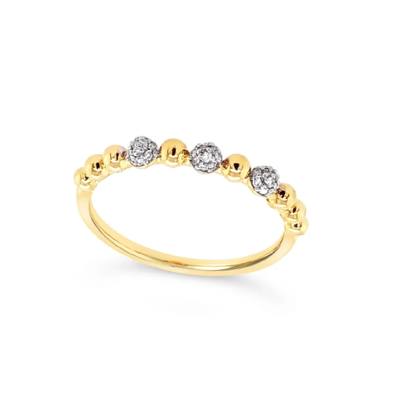 Diamond Accented Stackable Ring